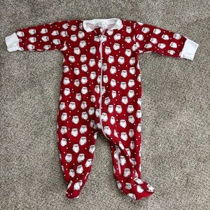 Kissy Kissy Unisex-Baby Neutral Pjs Ho Ho Ho Print Footie With Zipper 6-9 months